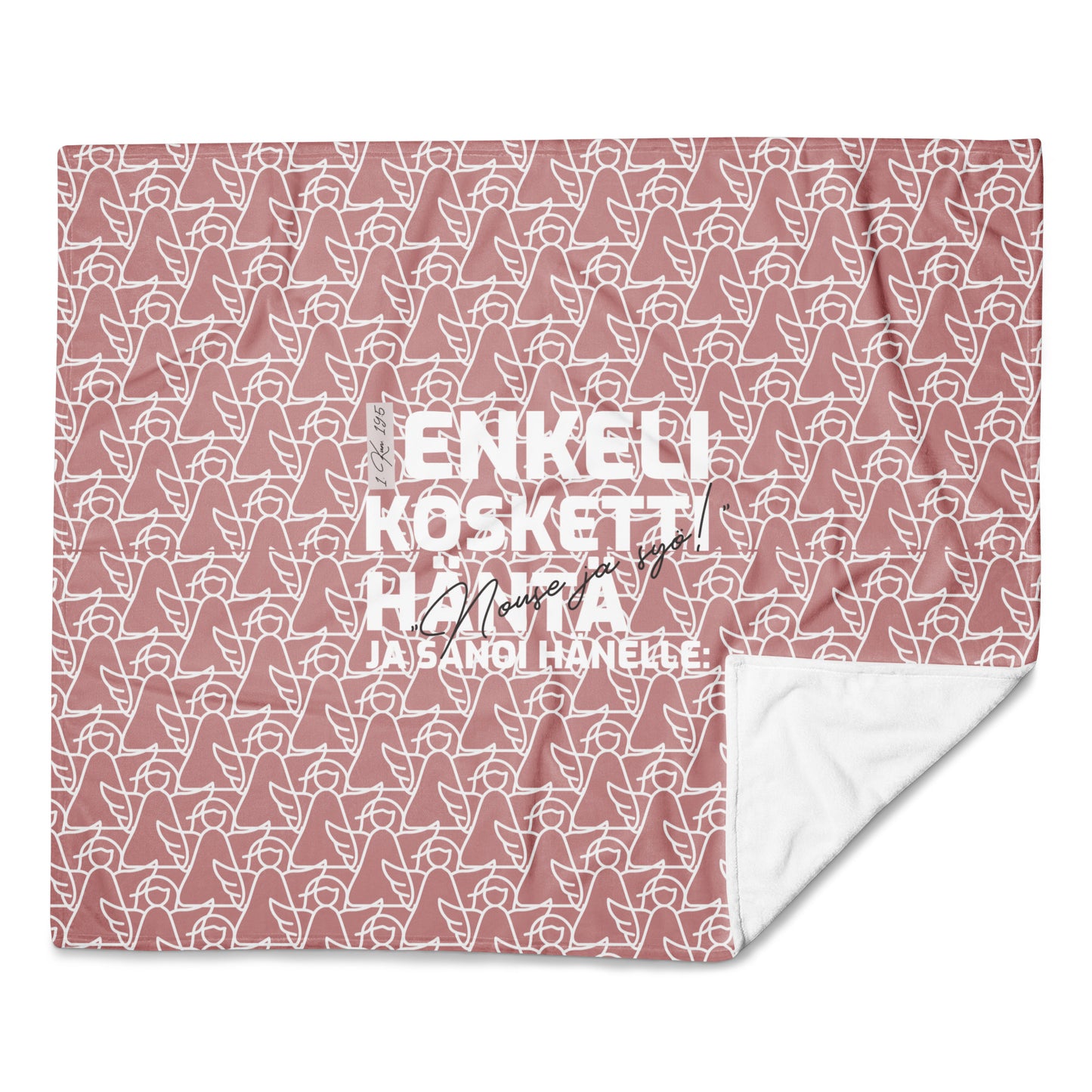 Enkeli kosketti häntä -torkkupeitto