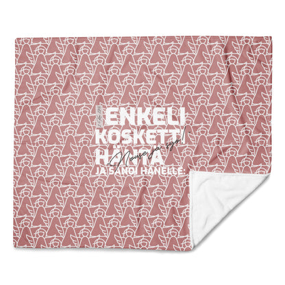 Enkeli kosketti häntä -torkkupeitto